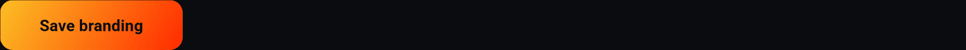 The save branding button at the bottom of the branding form